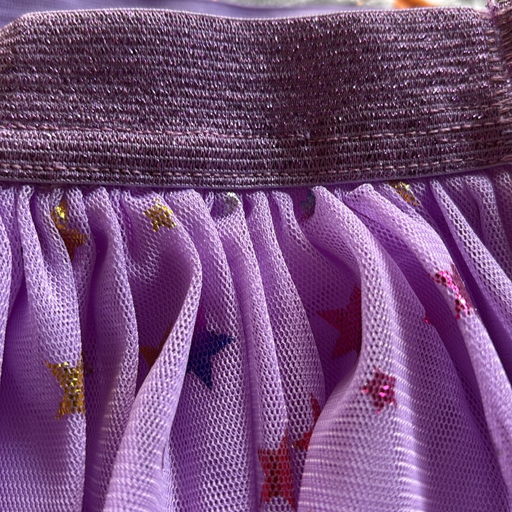 Dani Chins Toddler Lavender Tulle Skirt Stars Size 5 - Picture 3 of 4